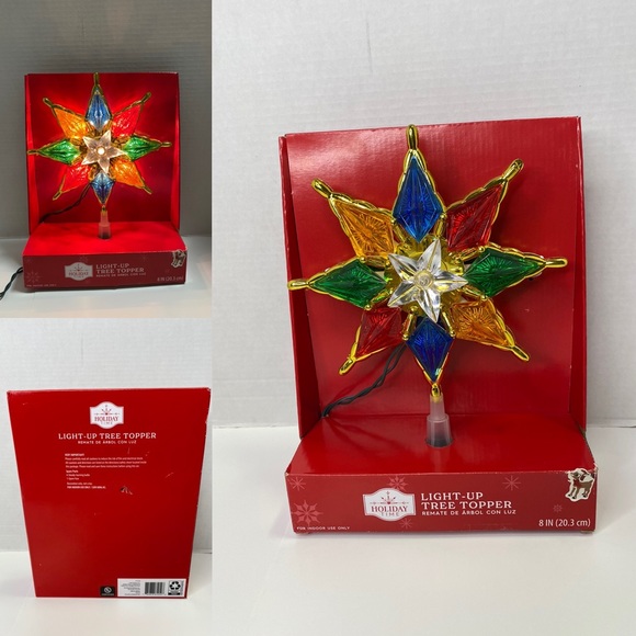NWT Light Up Star Tree Topper New - Picture 1 of 4
